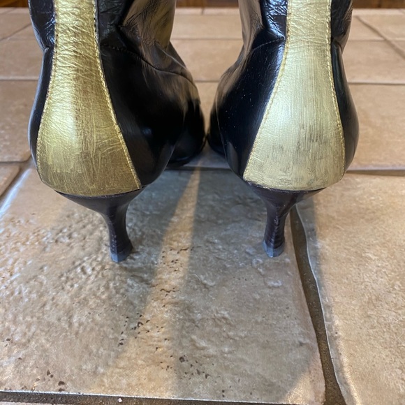 Donald J Pliner Gold & Brown Bootie - Picture 3 of 3